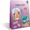 Ursus 43510002 Diamond Painting Creative Set Princess, Kit Fai da Te per Bambini per Creare Quadri, ciondoli e Adesivi con Diamanti