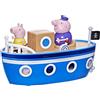 Peppa Pig - La Barca di Nonno Pig, barca giocattolo per età prescolare, 1 action figure, ponte rimovibile, ruote che girano, dai 3 anni in su