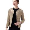 Peuignao Piumino Leggero Donna Invernale Corto Giubbotto Cappotto Imbottito Trapuntato Taglie Forti Giacca Cachi M