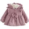 Jimmackey- Bambino Jimmackey Unisex Bambine E Bambino con Cappuccio Cappotto Giacca Animale Felpa Volant Floreali Arco del Cappotti Bambina Elegante di Inverno della Pelliccia Neonata Abbigliamento Giacca Ragazzo