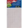 APLI 1183 - Etichette mini bottiglia bianche Ø 8,0 mm 5 fogli, etichette adesive forti