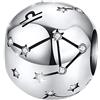 MariaFonte Maria Fonte bead charm segno zodiacale bilancia in argento sterling 925, compatibile con le più diffuse marche di braccialetti e collane.