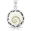 Planetys - Ciondolo Occhio di Santa Lucia Argento Sterling 925 ispirazione Etnica