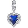 NINGAN Ciondolo Del Cuore Del Guardiano 925 Ciondolo D'Argento Sterling Adatto Per Le Signore Braccialetto Collana Regalo Di Natale Per La Moglie E Amata