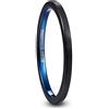 TUNGSTORY 2mm Anello in Carburo di Tungsteno Bicolore Nero Blu con Finitura Opaca Anello di Fidanzamento Comfort Fit Taglia 15