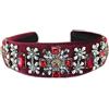 Brillabenny CERCHIETTO GIOIELLO CRISTALLI STRASS FERMA CAPELLI PER CERIMONIA ELEGANTE ACCESSORIO SPOSA ABITO MATRIMONIO Brillabenny (ROSSO)