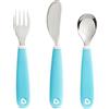 Munchkin Splash Toddler Cutlery Set (Fork, Knife & Spoon), Blue