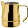 ILSA Lattiera Evolution per Cappuccino e Latte Art, Acciaio Inox 18/10, Color Oro, Tazze 6, Capacità 50 cl