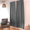 ED ENJOY HOME Tenda oscurante, passamontagna, grigio, 90 x 210 cm, 100% poliestere, tessuto certificato Oeko-TEX, collezione liquirizia