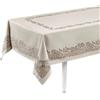 Lemos Home Tovaglia in cotone, tovaglia centrotavola, design di lusso, 150 x 150 cm, #Luxury - Beige