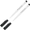 Faber-Castell Penna Pitt Artist Pen con mina da 1,5 mm + punta a pennello Pitt Artist Pen B, bianco