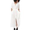 YOUKD Cardigan Donna in Cotone Maxi Bohemian Dress Beach Bikini Coverup Robe Kimono Lungo Loungewear Taglia Unica