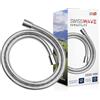 SwissWave - Flessibile Doccia PVC - Filettatura Standard 1/7 - Anti-Torsione Resistente alla Corrosione - Design Elegante - Flessibilità Ottimizzata per Bagno - 200 cm - Argento