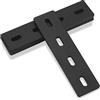 bayidun 4 Pz Staffe Piane, Connettore per Legno Resistente, Piastra Forata in Metallo, Staffa di Riparazione Piana per Mobili Armadi Scaffali, 155x38x4 mm