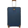 Bric's Trolley Rigido Espandibile Collezione Capri, Valigia Grande con 4 ruote, Leggero e Resistente, Collegamento USB, Lucchetto TSA integrato, Dimensioni 53x78x31/35, Blue