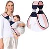 YeahBoom Marsupio Neonato,Fascia Porta Bebe Rete,Fascia per neonati traspirante,Trasporto di neonati,Fascia per Bebè Estiva,Fascia per marsupio regolabile,Baby Carrier,per 0-36 Mesi da Neonato a Bambino