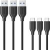 Anker [Confezione da 3 cavi] PowerLine USB C a USB 3.0 (90cm)- GARANZIA A VITA - Super Resistente per i Dispositivi dotati di USB tipo C tra cui i MacBook, ChromeBook Pixel, Nexus, OnePlus 2 e altri