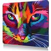 CHUQING Tappetino Mouse Colorato,Tappetino per il mouse per gatti, piccolo, Mouse Pad con motivo gatto, 240 x 200 mm, antiscivolo
