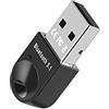 Jaimela Adattatore Bluetooth USB 5.1, Adaptador Bluetooth para PC, Mini Bluetooth Dongle Bluetooth Trasmettitore e Ricevitore Compatible con Windows 7/8/8.1/10(Nero)