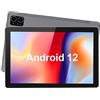 C idea Tablet 10 Pollice, Android 12 Tablet in offerta/Vero 3GB RAM+64GB ROM(TF 1TB),2.0Ghz Octa-core,1280 * 800 IPS,5MP + 8MP, Riconoscimento Facciale,Type-C WiFi Versione(Grigio)