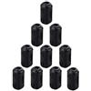 Futheda 10 pezzi clip su anello di ferrite nucleo anti-interferenza, filtro ad alta frequenza RFI EMI soppressore del rumore con clip per cavo in ferrite diametro interno 5 mm, nero
