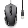 TECKNET Mouse con Filo, 6400 DPI Ottico Wired Mouse USB, 6 Pulsanti & 1.5M Cavo, Ergonomico Mouse Cablato per PC, Laptop, Portatile, Ufficio