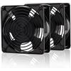 EZDIY-FAB 120mm 200CFM 4000RPM CPU Ventola di Raffreddamento 12V DC 4 Pin Molex PC Computer Alta CFM Ventola di Raffreddamento con Metallo Finger Guard Grill per Mining Rig Ventola-2 Pack