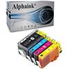 alphaink 4 Cartucce compatibili con HP 920 XL 920XL per stampanti HP Officejet 6000 6500 6500A 7000 7500A