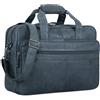 STILORD "Atlantis" Borsa lavoro in pelle grande da uomo donna Ventiquattrore porta PC 15.6" Portadocumenti con tracolla per Ufficio Università Colore:antracite