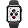 Apple Watch Series 5 (2019) | 44 mm | Acciaio inossidabile | GPS + Cellular | nero | Cinturino Sport nero