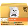 Gourmet Purina Gourmet Gold Tortini Umido Gatto Multipack 24x85g - 24 x 85 gr Cibo umido per gatti