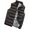 Qichenx Smanicato Antivento, Lavoro Giubbino Smanicato Gilet Imbottito Uomo Elegante Autunnali Invernali Giacche (Caffè, L)
