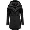 Ragwear Giacca da donna per mezza stagione, impermeabile, traspirante, con cappuccio, Ybela XS-6XL, Black22, S