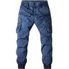 EODJXIO Jeans Uomo Estivi Pantaloncini Uomo MTB Pantaloncini Cargo Baggy Jeans Tuta Jeans Uomo Intera Pantaloni Chef Uomo Slim Baggy Jeans Men Pantaloni Running Uomo 3/4