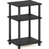Furinno Tavolino da Salotto a 3 ripiani, Americano/Black