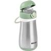 BÉABA,2in1BottigliainAcciaioInossidabileBambini,FunzioneBottiglia/Bicchiere,PulsanteFacileApertura,Solido,ManiglieRimovibili,AcciaioInossidabileFreddo/Caldo,350ml,verdesalvia