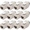 DIGITUS Modulo Keystone Cat-6A schermato - 12 pezzi - Jack RJ45 - 500 MHz 10GBase-T - AWG 26-22 - Progettabile - Con leva di bloccaggio - Montaggio senza attrezzi