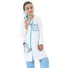 Sincere Party Costume da dottore unisex per bambini, set da gioco di ruolo da dottore stile B 3-5 anni