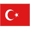 Supportershop Turchia, Bandiera Unisex-Adulto, Rosso, 150 x 90 cm