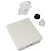 La Ventilazione KSIFS Sifone a Secco Ispezionabile Smart con Scarico Condensa Diametro 20 mm, Bianco