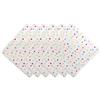 DII Riutilizzabili e lavabili in lavatrice, in cotone, multicolore, coriandoli a pois, 50,8 x 50,8 cm (set da 6)