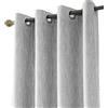 Melodieux Tende con Occhielli Oscuranti in Misto Cotone Grigio, al Pezzo, 117x229cm