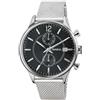 Breil OROLOGI UOMO Collezione CONTEMPO MONOCOLORE Quadrante NERO Movimento CHRONO QUARZO e bracciale IN ACCIAIOTW1649