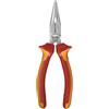 kwb VDE Pinza a becchi piatti / Pinza a becchi piatti 160 mm 392120, secondo DIN ISO 5745, forma diritta, taglienti appositamente temprati, testato VDE GS