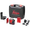 Leica Lino L2P5 - laser a punti e linee incrociate con batteria agli ioni di litio, innovativo adattatore magnetico e valigetta di trasporto (fascio laser rosso, portata di lavoro: 25 m)