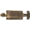 Amig - Chiavistello da sovrapporre per porte Mod.3700 | Chiavistello di sicurezza per collocare orizzontale o verticale | in ottone con finitura cuoio | Dimensioni: 150 x 48 mm | Include viti