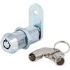 FJM Security mei-2400al-ka tubolare Cam Lock con 1 - 1/20,3 cm cilindro e finitura cromata, chiave, MEI-2400AXL-KA