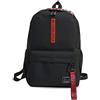 FANDARE Unisex Zaini Casual Zainetto Ragazzi Ragazze Zaino Scuola Borsa da scuola Uomo Donna Adolescente Zaini da viaggio Universita Borse a Zaino Casuale Daypack Poliestere Nero Rosso
