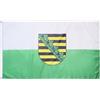 AZ FLAG Bandiera Sassonia 90x60 cm Di Sassonia Poliestere 100D 2 Occhielli | Uso interno ed esterno bandiera decorativa Sachsen doppie cuciture e bordi rinforzati con occhielli metallici