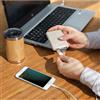 Power bank 5000 mAh tascabile in paglia di grano Eco personalizzate o neutre